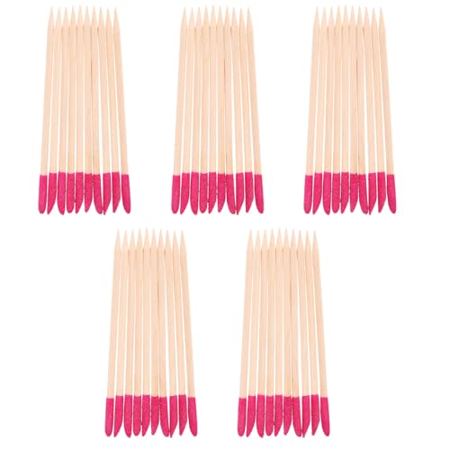 PAMINGONO 50 piezas Palitos de Naranjo para Manicura Doble Extremo de Madera Natural Unidades Removedor de Cutículas y Piel Muerta Herramientas de Pulido para Uñas Profesionales y