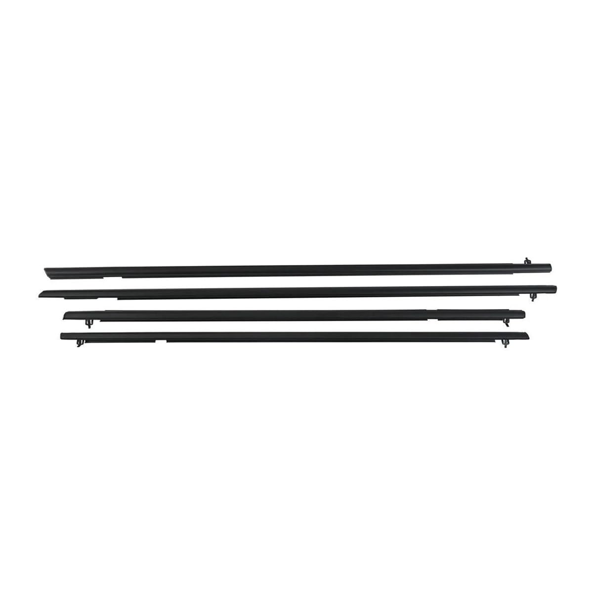 Xmsbcbcz Black Sealing Strip 4Pcs Car Outer Windows Rubber Weatherstrip Waterproof Pressure Strip Sealing Belt Moulding Trim For Honda For Civic 8Th 2006-2011