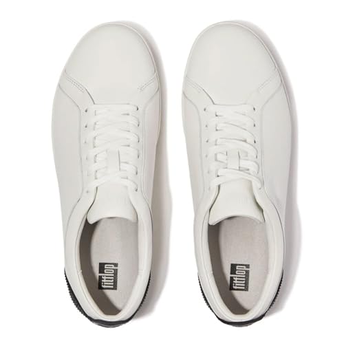 FitFlop Women's Rally Crystal-backtab Leather Trainers Sneaker3