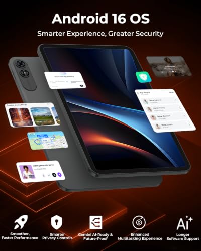 Image of HNVHNV 13.4 inch Android 16 Tablet with Gemini AI, T7300 Octa-Core