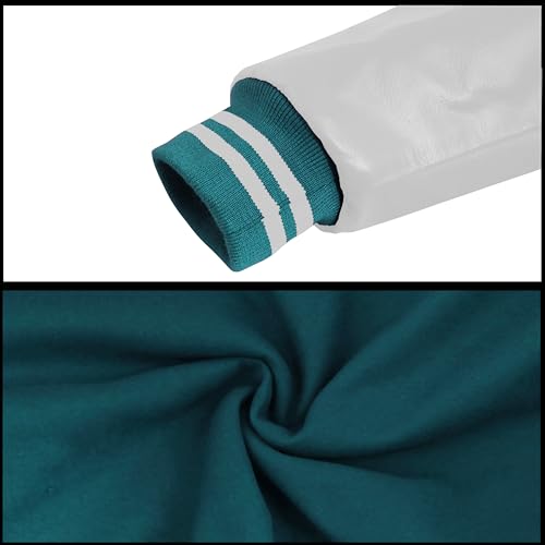 Premium Varsity Jacket 100% Wool & Cowhide Leather Sleeves B Patch College Style Custom Colors3