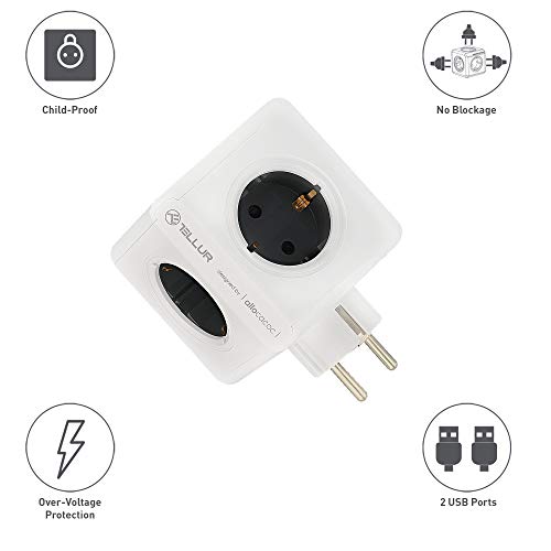 Preisvergleich Produktbild Tellur TLL151101 PowerCube Buchse Weiß