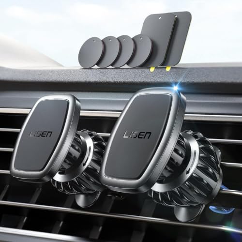 Image of LISEN for MagSafe Car Mount,360 Adjustable Vacuum Magnetic Phone Holders for Your Car, for iPhone 17 Pro Max 16 15 14 13 12 Plus Air for All Smartphones