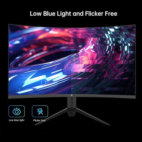 undefined KTC 32 Inch FHD 1080p Curved Gaming Monitor - VA 1500R Curved Monitor, 165Hz 1ms MPRT, FreeSync & G-Sync, 122% sRGB, DP/HDMI, VESA, HDR10 for Gaming Home Office Business PC Monitor の商品画像 6