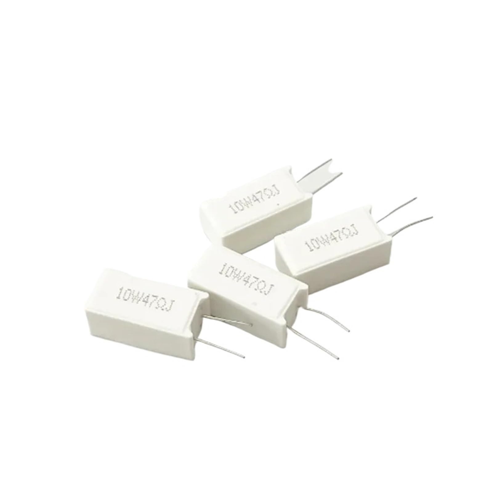 GUTUYEHKEA 10PCS 10W Cement Resistors 5% Tolerance 0.1R To 100K Ohm Vertical Ceramic Resistor Power(12K)