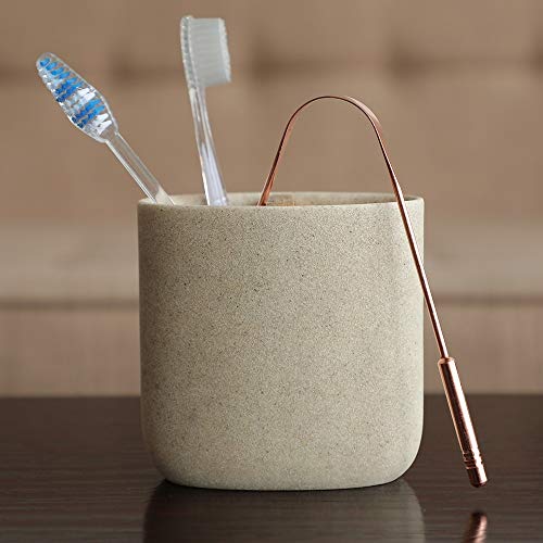 Qswipe Copper Tongue Cleaner With Comfort Grip - With Handy Storage And Travel Box - Pure Copper - 2 Pack #TOP4