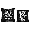 Not All Witches Live In Salem Witchcraft Wiccan Witch Throw Pillow #2