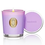 M&SENSE アロマキャンドル キャンドル ライラック・ブロッサムの香り 蓋付き 55時間 長時間 290g 花の香り ソイキャンドル おしゃれ 香薰蜡烛 癒しグッズ ホワイトデー バレンタイン 母の日 ギフト 女性向け プレゼント