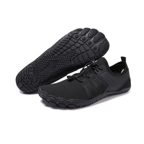 Zapatos descalzos para hombre y mujer, uso diario, zapatos descalzos para mujer y hombre, secado rápido, zapatos descalzos unisex, caja de dedo ancho, zapatos descalzos transpirables., Negro , 38 EU