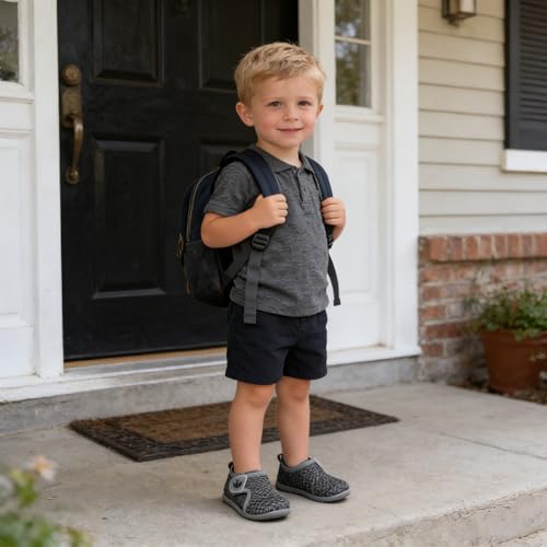 Image of FEETCITY Baby Boys Girls First Walking Shoes Infant Sneakers Crib Shoes Breathable Lightweight Slip On Shoes