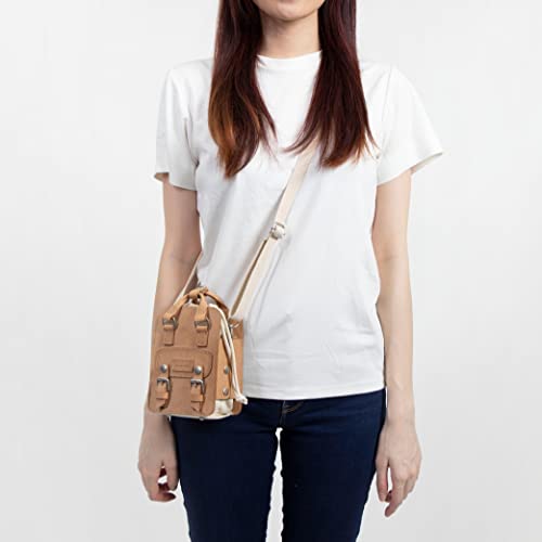 Doughnut Macaroon Tiny Bucket Organic Cotton series 1L Women Girl Casual Crossbody Cell Phone Bag Purse Handbag (Tiny Bucket)4