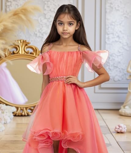 LTW Pageant Dress for Girls Organza Quinceanera Dress Rhinestones Flower Girl Dresses2