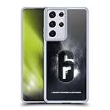 Head Case Designs Officially Licensed Tom Clancy's Rainbow Six Siege Glow Logos Gel Case [Military Grade Protection] Compatible with Samsung Galaxy S21 Ultra 5G and Compatible with MagSafe