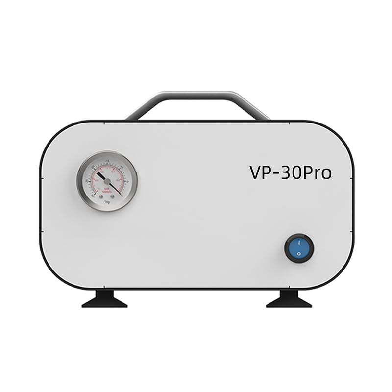 Bomba de filtración al vacío de laboratorio, presión ajustable, diafragma sin aceite, 30 l/min y tubo de goma para presión positiva y negativa de laboratorio VP-30PRO