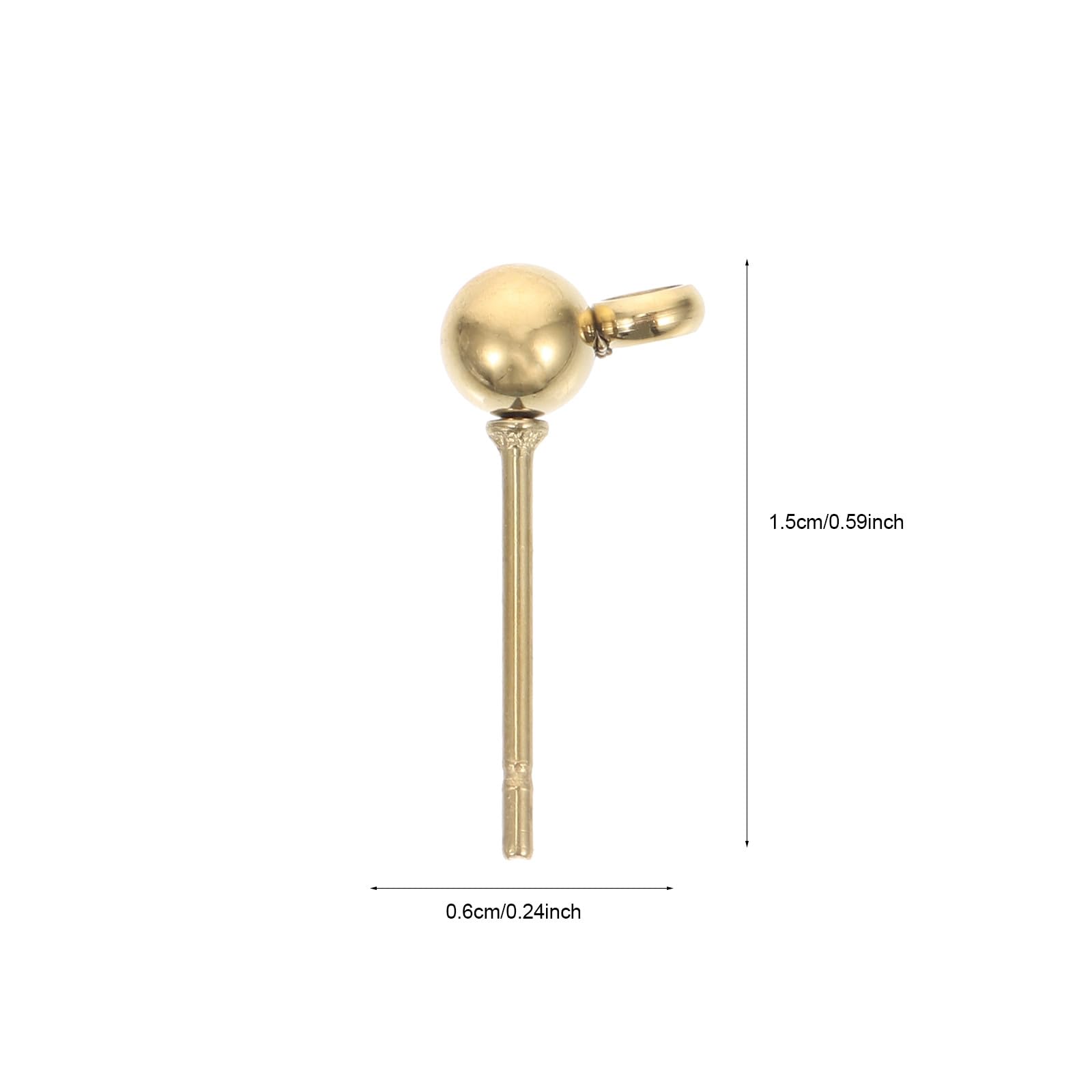Accessori per Orecchini Componenti per Fai da Te 100 Pezzi in Acciaio Inossidabile Oro Resistenti e Sbiadimento, per Creazione Gioielli Personalizzati