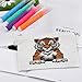 RLDOBOFE Tiger Head with Raised Paws Coin Purse Small Cash Coin Purse Pouch Mini Canvas Change Purse with Zipper Cute Coin Pouch Fashion Coin Wallet Slim Cash Change Wallet for Cards Keys Lipsticks