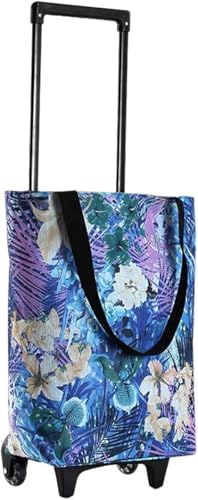 Carro de herramientas móvil de 17 litros con ruedas – Bolsa de la compra reutilizable para un fácil transporte y almacenamiento, ideal para el hogar, jardín y proyectos de bricolaje