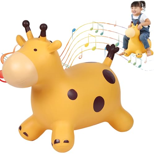 NASSMOSSE Giraffen-Hüpfpferd zum Aufsitzen, hüpfendes...