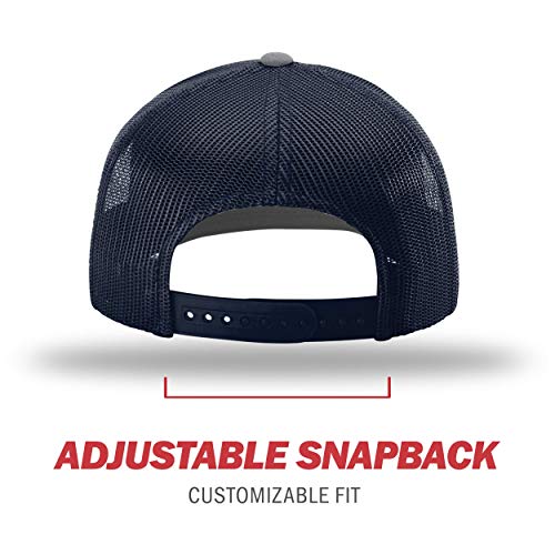 Image of Richardson 112P Patterned Snapback Trucker Hat - Custom Leather Patch Hat | No Minimals | Volume Tiered Pricing