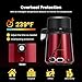 VIVOHOME Water Distiller Countertop 1.1 Gallon/4L 304 Stainless Steel Distilled Water Machine with Smart Switch Purifier Filter for Home Officek, Red