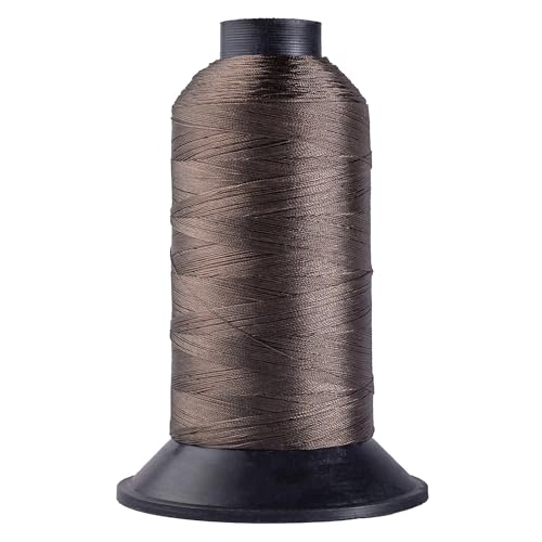 Big Kizzy Light Brown 1400m Nylon Thread for Hair Extensions Sew in Human Hair Weft and Wigs - Non-Slip and Comfortable Hold for Hand and Machine Tied Weft