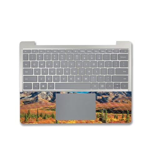 Image of MightySkins Carbon Fiber Skin Compatible with Microsoft Surface Laptop Go 3 (2023) Full Wrap Kit - Denali Dreams | Protective, Durable Textured Carbon Fiber Finish | Made in The USA