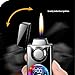 Smart Display Voice Control Butane Windproof Dual Flame Torch Lighter, Rechargeable/Refillable Flashlight Lighter, Outdoor Camping Travel Gift(D)