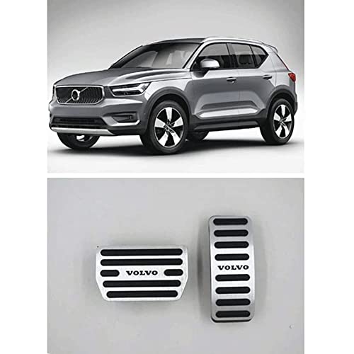 AIYING Aleación Aluminio, Pedales Acelerador del Automóvil, Juego Pedales Descanso Pedal Freno Acelerador Antideslizante, Accesorios Decoración Interiores, para Volvo XC40 2019 2020