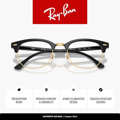 Image of Ray-Ban RX5154 Clubmaster Square Eyeglasses for Men for Women