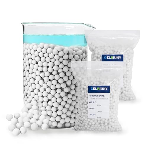 GELRIUNY Condensate Neutralizer 6.6 lbs, 2-Packs, Acidic Condensate Neutralizer Pellets, 7-8mm...