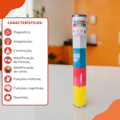 Magforma Mega Cubos 9 peças blocos de montar brinquedos magnéticos cubos magnéticos
