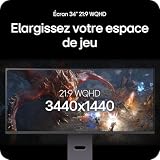 LG Ultragear | Écran Gaming VA 34" WQHD | 160Hz 5ms - 7