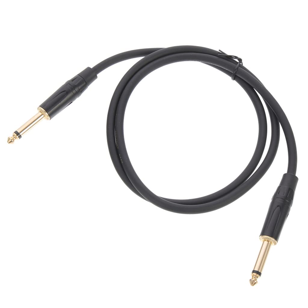 Kabel audio, kabel instrumentalny, kabel do gitary elektrycznej Kabel audio Kabel audio Głośnik 6,35 mm Akcesoria do kabla audio stereo (kolor: jak pokazano, rozmiar: jeden rozmiar)