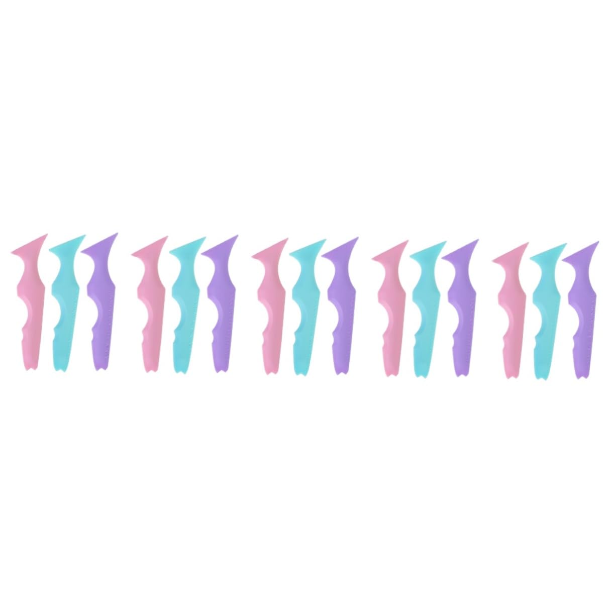 MAGICLULU 15pièces Pochoirs Silicone Pour Eyeliner Et Mascara Outils De Maquillage Pour Yeux à Application Et Dessin Accessoire Pratique Pour Débutants Et