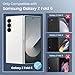 Maxdara for Z Fold 6 Case with Privacy Screen Protector, Support Wireless Charging Thin Cover, Hard PC Protective Phone Case for Samsung Galaxy Z Fold 6 (Black)