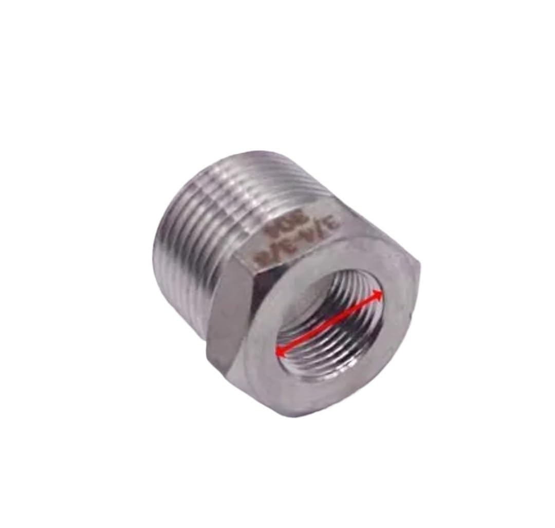 1pc Tonifying Heart Reducer Bushing 1/8" 1/4" 3/8" 1/2" BSP Male/Female Thread SS304 Stainless Steel Pipe Fittings for Water Gas Oil(DN40 to DN20)