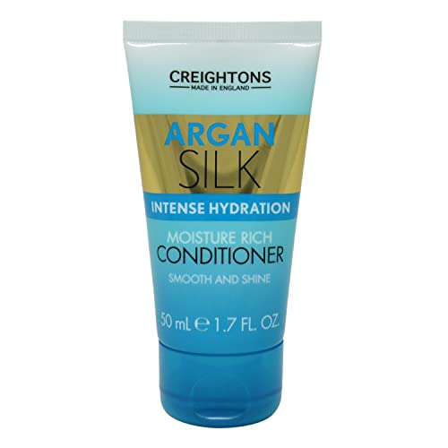 Creightons Argan Smooth Feuchtigkeitsreicher Conditioner (50 ml Reisegröße Mini) – professionell formuliert mit Arganöl aus Marokko, füllt Feuchtigkeit für Stärke und Glanz, für alle Haartypen
