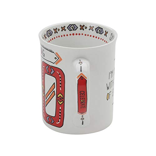 Taza de cerámica roja 16 oz Enesco Our Name is Mud miniatura 3