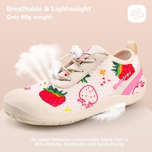 Image of WateLves Wide Toddler Water Shoes Kids Barefoot Athletic Sneakers Girls Boys Quick Dry Aqua Socks for Beach Hiking Swim Kayak Sport Accessories, Camping Essentials