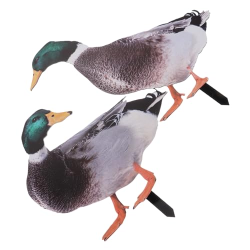 SOIMISS 2pièces Canard Décoratif Lot de Statues pour Pelouse Ornement Artistique pour Maison Et Cour Modèle De Cour De Festival