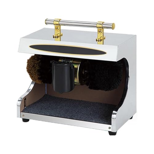 ZHJOPP Cireuse de Chaussures Automatique, Petite cireuse Chaussures Induction Automatique, conçue avec accoudoirs et réservoir d'huile, capteur Infrarouge, Moteur Noyau Tout en cuivre
