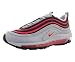 Nike Big Kids Air Max 97 Casual Shoes (4.5, Wolf Grey/Red Orbit/Black)