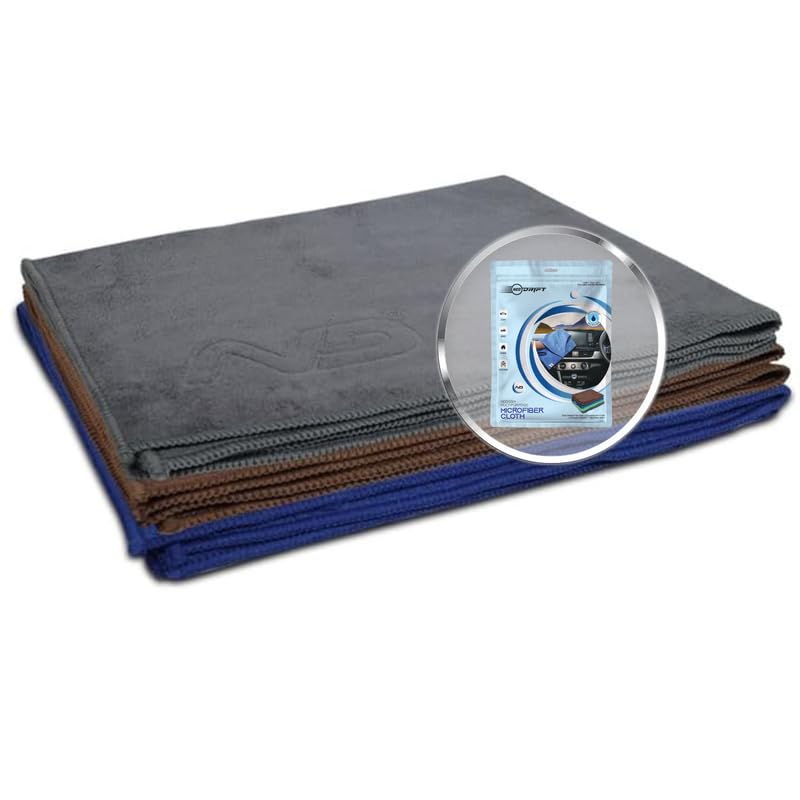 Image of Neodrift '400 GSM' Microfiber Cloth (Size - 40X60 Cm)(Set of 3 PC)(Colour - Mix)(Ultra Soft Cleaning Cloth for Car, Bike - Polishing, Detailing, Highly Absorbent)
