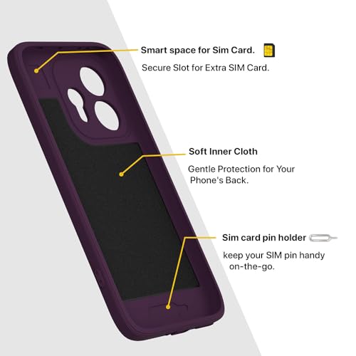 Image of Back Cover Compatible with Oppo Reno15 5G | MagFit Ring Design (Non-Magnetic) | Shockproof Case | Anti-Slip Grip | Raised Camera Edges | Slim Protective Case for Oppo Reno15 5G (Purple)