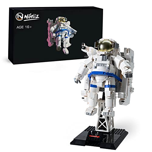 Nifeliz Home Universe Exploring Space Astronaut Building Block Kit, Educational Diy Spaceman Building Block Assembly Construction Toy, Gift For Adults And Teens, New 2023 (1515 Pcs) #TOP13
