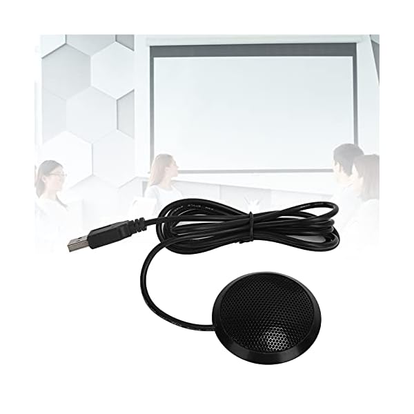 Deansh Omnidirektionales Mikrofon, Plug-Play-USB-Desktop-Mikrofon mit Rauschunterdrückung, Tragbares 360-Grad-Pickup… – Bild 4