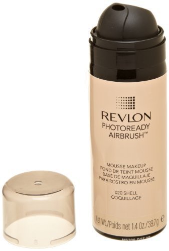 REVLONPHOTOREADY AIRBRUSH MOUSSE MAKEUP 020 SHELL COQUILLAGE 1.4 OZ