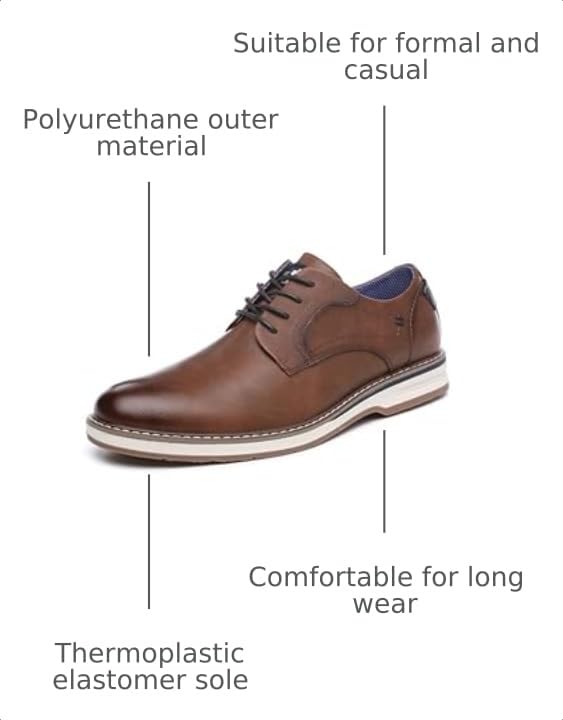 Image of DECARSDZ Mens Dress Shoes Casual Oxford Shoes Business Formal Shoes Use for Business Social Gatherings Wedding Travel