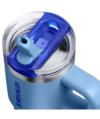 Image of STANLEY Quencher ProTour Flip Straw Tumbler with Leakproof Lid 14 oz | Built-In Straw & Handle | Cupholder Compatible for Travel | Insulated Stainless Steel Cup | BPA-Free | Blue Sky