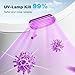 Ultrasonic Retainer Cleaner Machine,45kHz Ultrasonic Cleaner,UV Lamp 360°Cleaning for Dentures,Mouth Guard,Jewelry,Braces,Toothbrush Heads with 250 ML Dental Cleaning Pod, 6 Modes,White